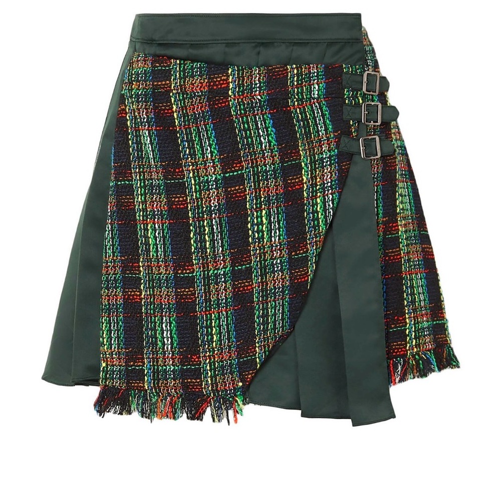 RIA multicolor wrap mini-skirt